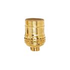 Satco 90-871 Polished Brass Short Keyless Socket