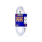 Satco 93-5049 White 12' White Extension Cord