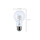 Satco S10521 6W Clear A19 LED Filament Bulb