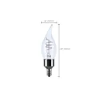 Satco S10524 40W Clear CA11 LED Filament Bulb