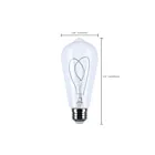 Satco S10525 6W Clear St19 LED Filament Bulb