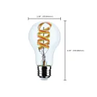 Satco S11241 6W Clear A19 LED Bulb