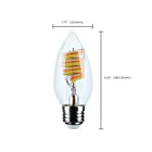 Satco S11243 4W Clear B11 LED Bulb