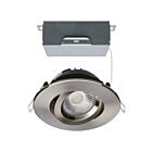 Satco S11620R1 12W Brushed Nickel LED Downlight CCT Selectable