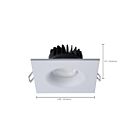 Satco S11633R1 10W White LED Recessed Light