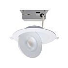 Satco S11860 15W White 6" Round LED Downlight 