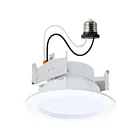 Satco S11891 8W Matte White LED Recessed Light CCT Selectable