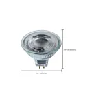 Satco S12362 5.5W Clear MR16 LED Bulb