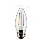 Satco S21832 3W B11 LED Bulb (Pack of 2)