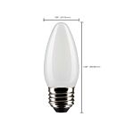 Satco S21833 3W B11 LED Bulb (Pack of 2)