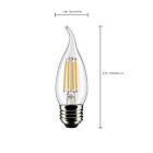 Satco S21849 4W CA10 LED Bulb (Pack of 2)