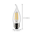 Satco S21852 5.5W CA10 LED Bulb (Pack of 2)