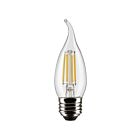 Satco S21887 5.5W CA10 Clear LED Bulb 5000K