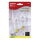 Satco S3774 25W CA8 Incandescent Bulb 2700K (Pack of 2)