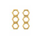 Satco S70-621 Brass 6 Brass Locknuts