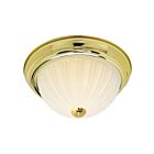 Nuvo Lighting SF76-128 3-Lights 180W Polished Brass Ceiling Flush Mount
