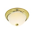 Nuvo Lighting SF76-130 2-Lights 120W Polished Brass Ceiling Flush Mount