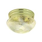 Nuvo Lighting SF76-250 1-Light 60W Polished Brass Mushroom Ceiling Flush Mount