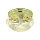 Nuvo Lighting SF76-252 2-Lights 120W Polished Brass Mushroom Ceiling Flush Mount