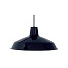 Nuvo Lighting SF76-284 1-Light 100W Black Bowl Rod Pendant