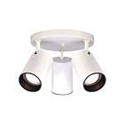 Nuvo Lighting SF76-416 3-Lights 150W White Cylinder Flush Mount