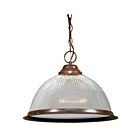 Nuvo Lighting SF76-447 1-Light 100W Old Bronze Bowl Chain Pendant
