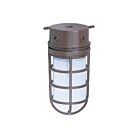 Satco Sf76-625 100W Old Bronze Vapor Proof Ceiling Mount
