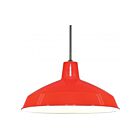 Nuvo Lighting SF76-663 1-Light 100W Red Bowl Rod Pendant