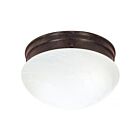 Nuvo Lighting SF76-673 2-Lights 120W Old Bronze Medium Mushroom Ceiling Flush Mount