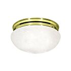 Nuvo Lighting SF76-678 2-Lights 120W Polished Brass Large Mushroom Flush Mount