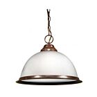 Nuvo Lighting SF76-690 1-Light 100W Old Bronze Bowl Chain Pendant