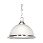 Nuvo Lighting SF76-691 1-Light 100W Brushed Nickel Bowl Chain Pendant