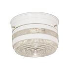 Nuvo Lighting SF77-097 1-Light 60W White Small Ceiling Drum Flush Mount