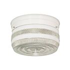 Nuvo Lighting SF77-098 2-Lights 120W White Medium Ceiling Drum Flush Mount