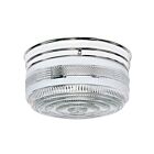 Nuvo Lighting SF77-102 2-Lights 120W Polished Chrome Large Ceiling Drum Flush Mount