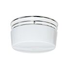 Nuvo Lighting SF77-344 2-Lights 120W Polished Chrome Large Ceiling Drum Flush Mount