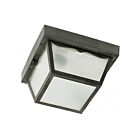 Nuvo Lighting SF77-863 1-Light 60W Black Flush Mount