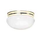 Nuvo Lighting SF77-986 2-Lights 120W Polished Brass Large Mushroom Ceiling Flush Mount
