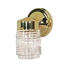 Nuvo Lighting SF77-996 1-Light 60W Polished Brass Wall Lantern