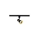 Satco Th633 Matte Black and Brushed Brass LED Track Head
