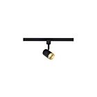Satco Th637 Matte Black and Brushed Brass LED Track Cylinder