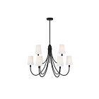 Savoy House Essentials Cameron 1-2541-9-89 9-Lights 360W Matte Black Chandelier