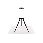 Savoy House Essentials Newport 1-2520-6-89 6-Lights 360W Matte Black Linear Chandelier