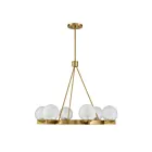 Savoy House 1-1014-6-322 6-Lights 360W Warm Brass Chandelier