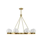 Savoy House 1-1015-8-322 8-Lights 480W Warm Brass Chandelier