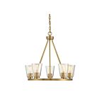 Savoy House Essentials Calhoun 1-1021-5-322 5-Lights 300W Warm Brass Chandelier