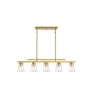 Savoy House Essentials Calhoun 1-1023-5-322 5-Lights 300W Warm Brass Linear Chandelier
