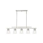 Savoy House Essentials Calhoun 1-1023-5-SN 5-Lights 300W Satin Nickel Linear Chandelier