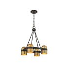 Savoy House 1-1151-4-333 Andover 4-Lights 40W Mediterranean Bronze Incandescent/LED Chandelier