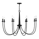 Savoy House Stonecrest 1-1202-8-89 8-Lights 480W Matte Black Chandelier